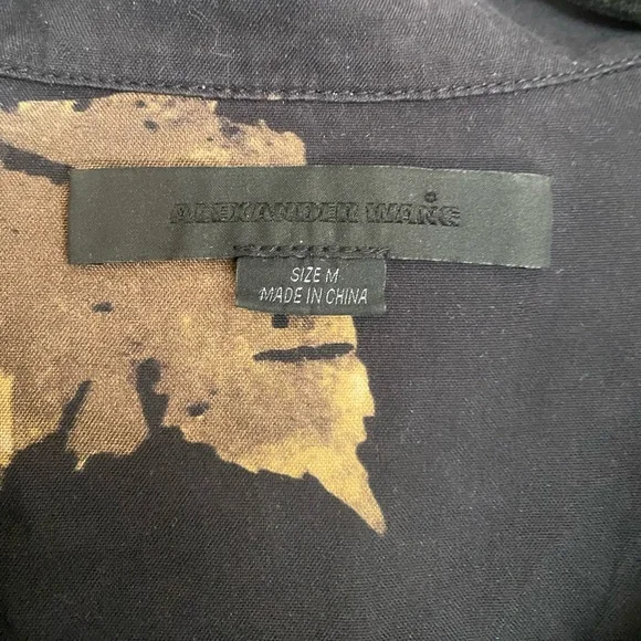 Alexander Wang Winter Camo Printed Silk Hawaiian Shirt - Picture 6 of 12